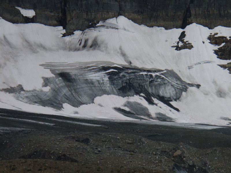 Drift Glacier at the base of Rockwall