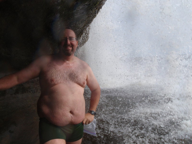 In the Shower at Tsusiat Falls
