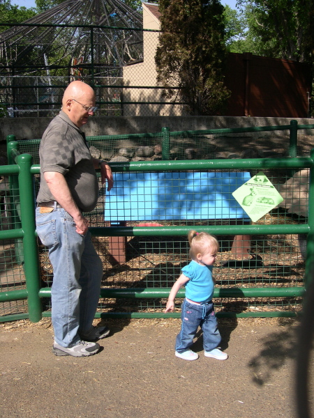 Paige and Jim beck at Zoo