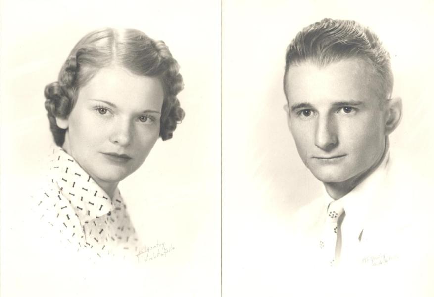 Ruby and James Beck, circa 1941