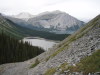 hidden, and upper kananaskis lakes, with Mt Indefatigable in the background.