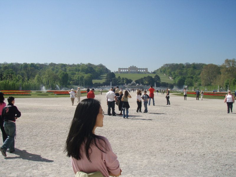Looking out the back to the Gloriette