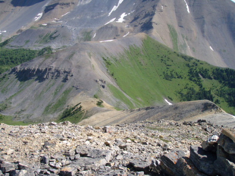 Sylvan pass is the bottom of this ridge
