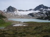 The middle lake, a Glacial tarn.