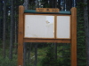 New trailhead sign at northern trailhead